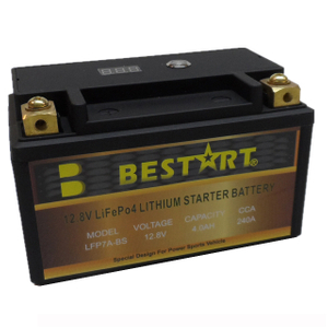 12.8V 4ah LiFePO4 Motorcycle Storage Battery Lithium Ion Battery LFP7A-BS