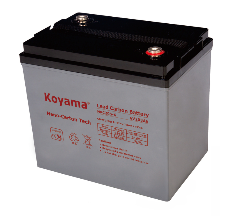 6V 205AH High Quality Deep Cycle Lead Carbon Battery NPC205-6