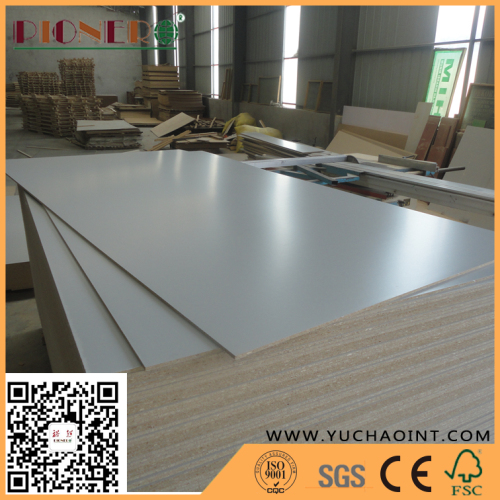 Black colour slotted melamine particle board Grooved chipboard 