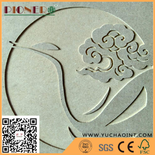 High density E1 Plain MDF Board for carving，decoration and furniture