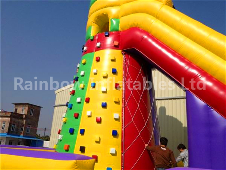 RB13012(13x8x8m) Inflatable Popular PVC Climbing Rock Game For Sale