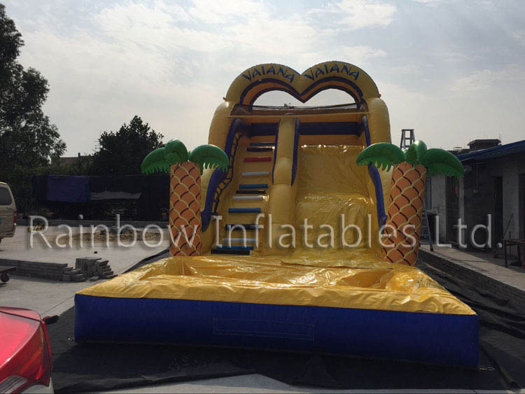 RB6091(8x4x5m) Inflatable The theme of romance Slide, Inflatable Bouncy Slide for Kids