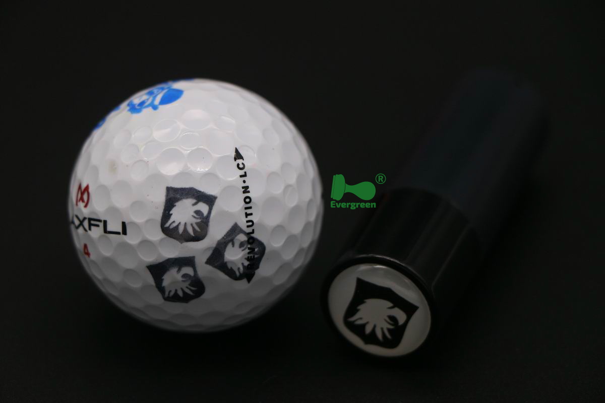 Round plastic Golf Ball Stamps 