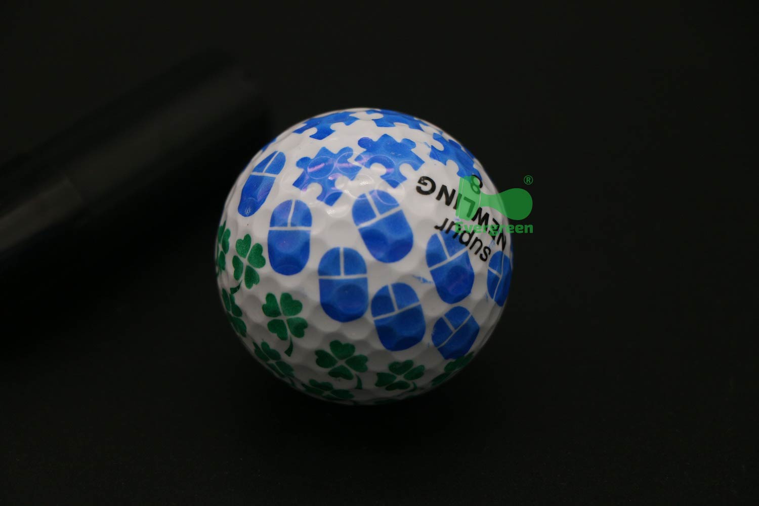 Customized round plastic Golf Ball Stamps Dia.12mm 