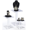Clear Acrylic Jewelry Display Stand Set Display Risers