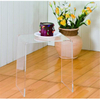Clear Acrylic Lucite Vanity Table Beauty Console Table Mirrored Dressing Table