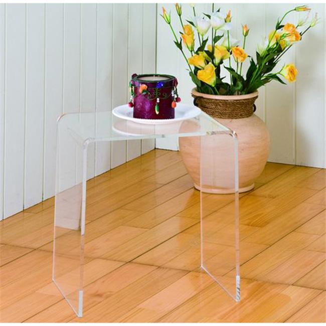 Clear Acrylic Lucite Vanity Table Beauty Console Table Mirrored Dressing Table