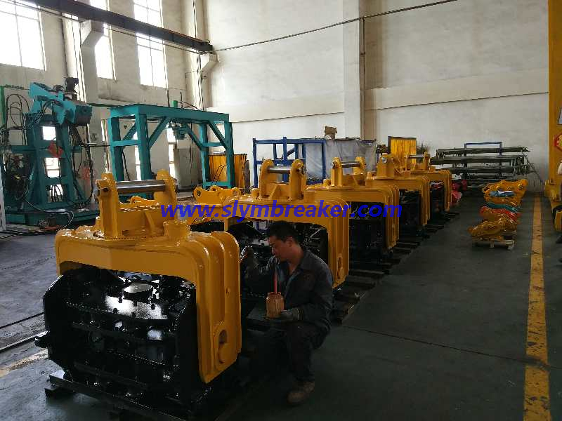SLYM vibratory pile driver for 20t wxcavator