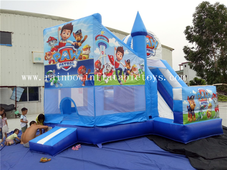 RB3058（ 5x5m ）Inflatables Paw Patrol Combo Castle With Slide