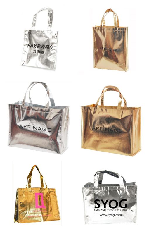 Metallic Laminated Shopper Bag