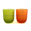 6oz 180ml Multi Color Empty Frosted Glass Candle Holders