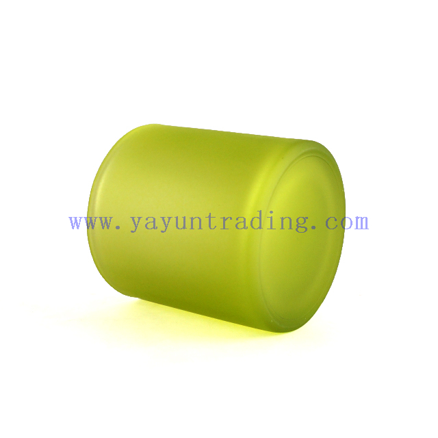 520ml Matte Green Glass Candle Holder 