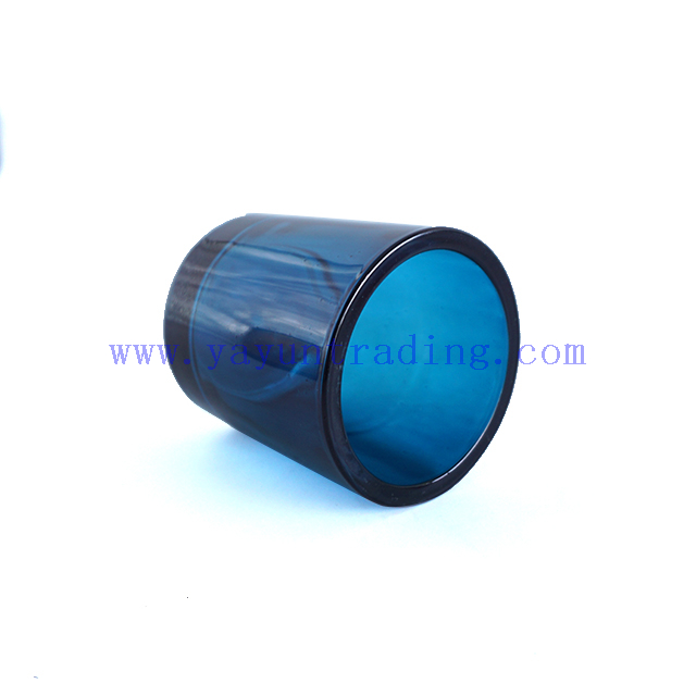 180ml Translucent Cobalt Thick Shiny Glass Candle Jar