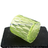 12oz handmade green thick votive glass candle holders