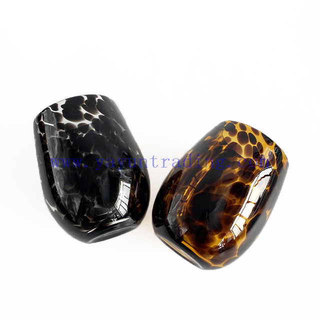 New Design Shiny Egg Shaped Glass Candle Jars