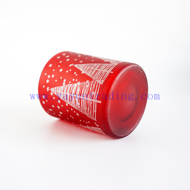 Hottest wedding home party holiday decoration laser engraving glass candle holders jar 12oz