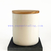 Custom Matte Iridescent Candle Vessels Ceramic Empty Candle Container Beige Candle Jar