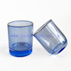 fashionable gold rim glass candle vessel for home decor
