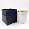 Custom Logo Luxury 12oz Container White Empty Frosted Glass Candle Jars With Lids