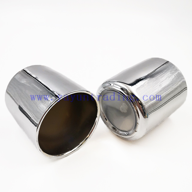 Silver Color Cylinder Electroplating Ceramic Candle Holder Candle Container