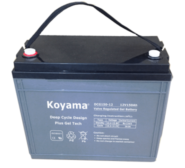 12V135AH Deep Cycle Gel Battery DCG135-12 for electric vehicle