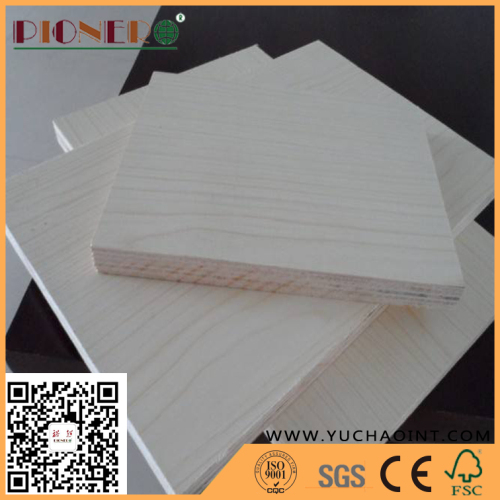  Gloss Polyester Laminated Melamine Plywood for Furniture Manufacture