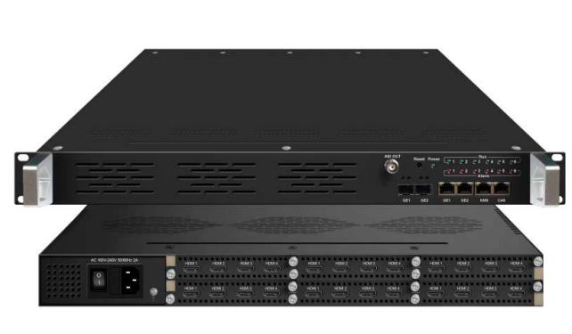 HP824H 24 in 1 HD H.264 HDMI Encoder with 24xHDMI input, ASI and IP output