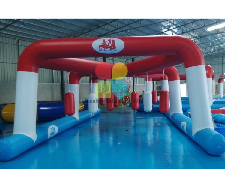 Inflatable Floating island Water obstacles sport games hot sale RB32085