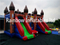 RB2016（ 8x6m ） Inflatables Pirate Bouncy Castle With Double Slide For Theme Park