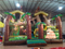 RB6037（8x7m） Inflatable Jungle Bear Customized Commercial Slide Castle For Kids