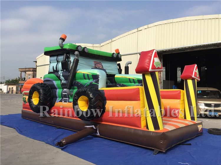 RB05130（8x4m） Inflatable Truck Shape Obstacle Course,Commercial Inflatable Obstacle Course For Children 