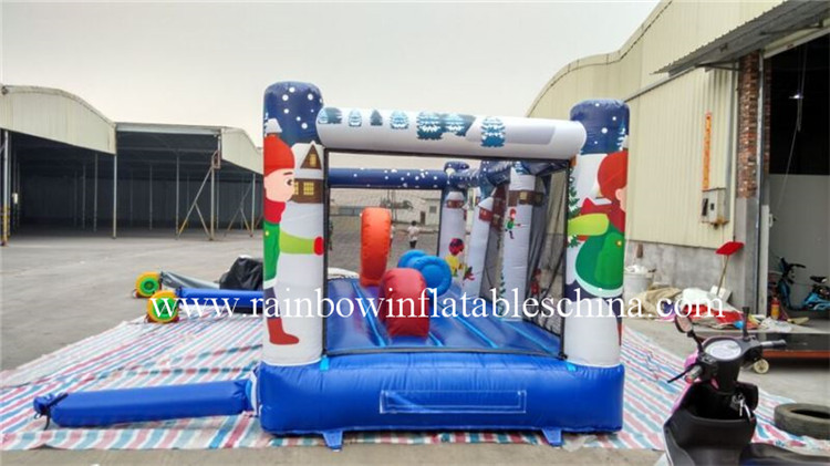 RB91009-1(6.1x2.5x3.2m) Inflatable Undersea Theme Obstacle Course For Children 