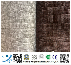 Crease Resistant 100% Polyester Imitation Linen Waterproof Sofa Fabric