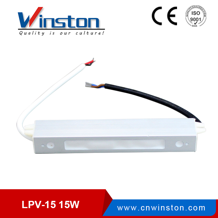 LPV - Fuente de alimentación de conmutación a prueba de agua de CA y CC de 15 W