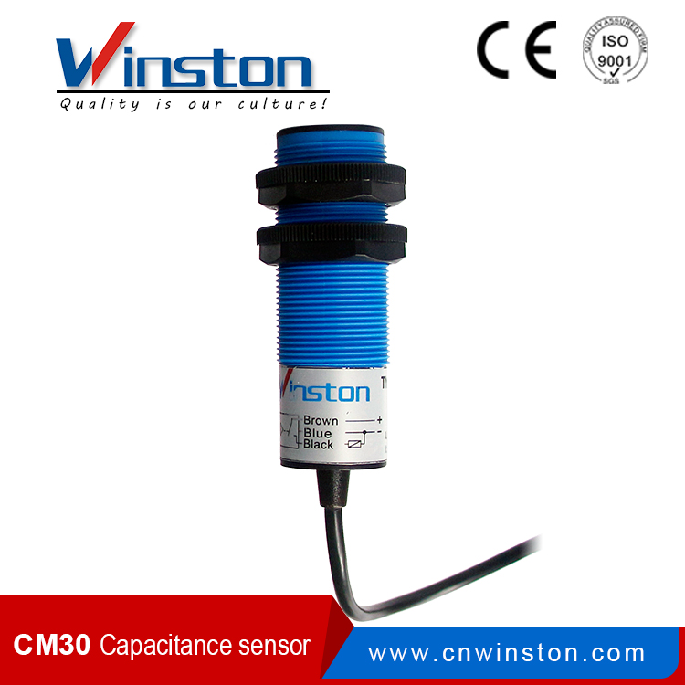 CM30 Sensores de interruptor de proximidad capacitivos tipo NPN / PNP sin descarga / descarga