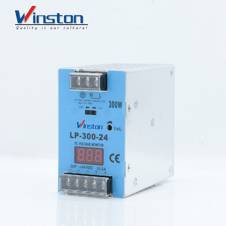 Winston LP300-24 Artículo caliente 12.5A 24V 300W Fuente de alimentación de conmutación de riel DIN simple