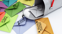 Best choice for the return address stamps 