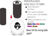 Personzlied Round Plastic Golf Ball Stamps Dia.12mm 