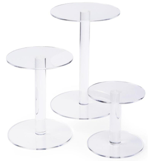 Round Buttom Clear Acrylic Jewelry Display Stands