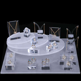 Customized Acrylic Jewelry Counter Display Props Set