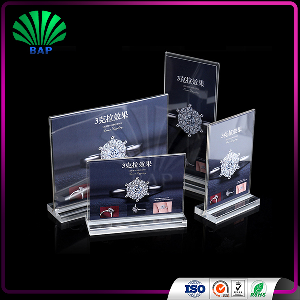 High Quality Acrylic Menu Display Stand Frame