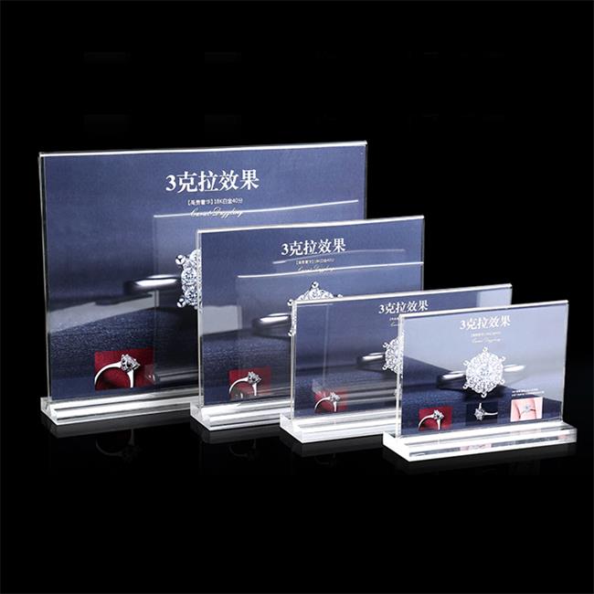 Plexiglass Restaurant Display Acrylic Hotel Display Stand Desktop Display Racks And Stands