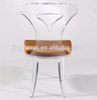 Modern Design Acrylic Dinning Furniture Side Chair with Back Rest