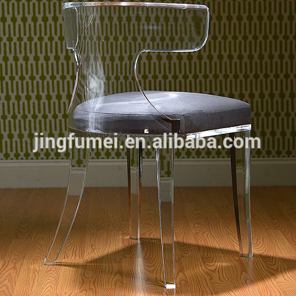 Fancy Modern Acrylic Dinning Chair Clear Living Room Furniture Side Chair