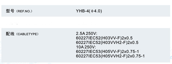 Extension Cord (YHB-4)