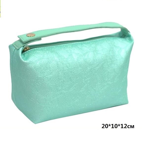 PU PVC Leather Vanity Cosmetic Bag for Lady