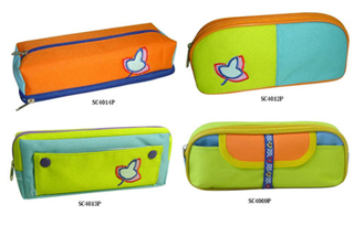 School Pen Bag Colorful Mesh Pencil Bag