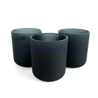 16oz Christmas candle jar black grey luxury candle containers for candle making