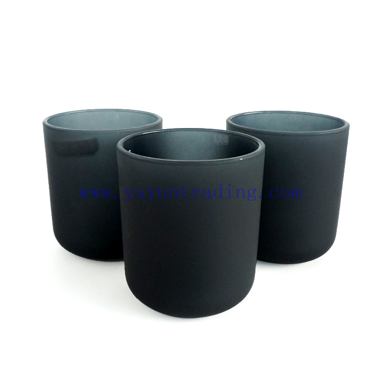 16oz Christmas candle jar black grey luxury candle containers for candle making