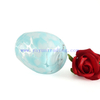 Unique Blue White Black Spots Egg Shape Design Glass Candle Jars and candle holders 